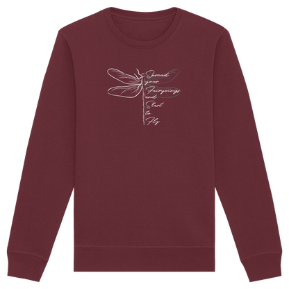 Breite die Flügel aus und flieg los | Libelle - Organic Basic Unisex Sweatshirt
