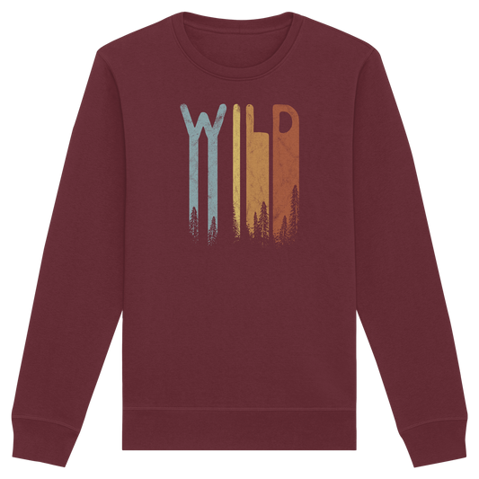 Wild Retro Schriftzug - Organic Basic Unisex Sweatshirt