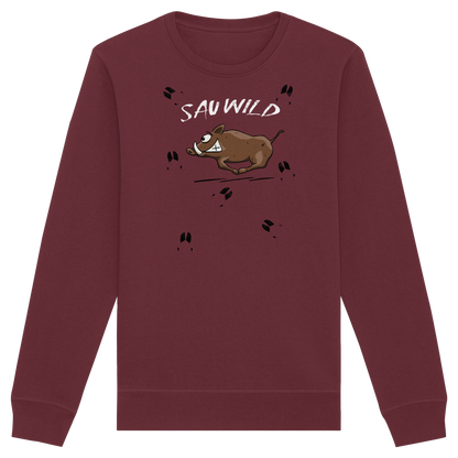 Sauwild wilde Sau | Wildschwein Keiler - Organic Basic Unisex Sweatshirt