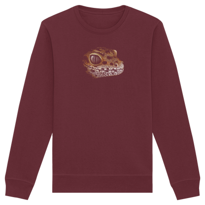 Leopard Gecko Skizze Kritzelkunst - Organic Basic Unisex Sweatshirt