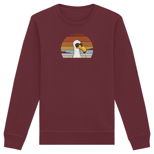 Cool lässige Retro Möwe - Organic Basic Unisex Sweatshirt