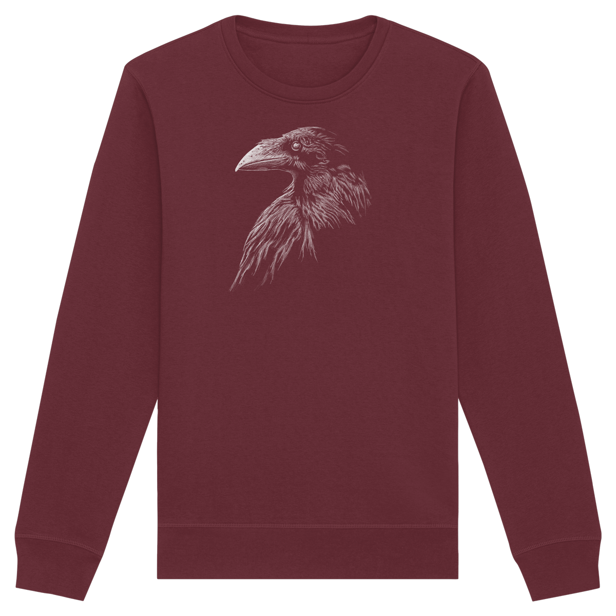 Kritzelkunst Rabe Krähe - Organic Basic Unisex Sweatshirt