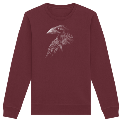 Kritzelkunst Rabe Krähe - Organic Basic Unisex Sweatshirt