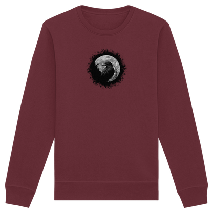Schwarzer Rabe bei Vollmond  - Organic Basic Unisex Sweatshirt