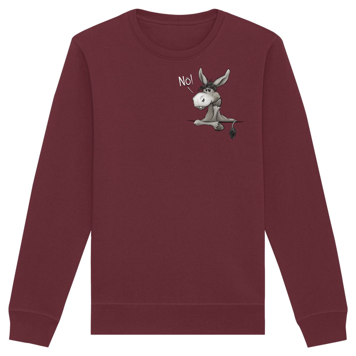 Nö! Störrischer Esel - Organic Basic Unisex Sweatshirt