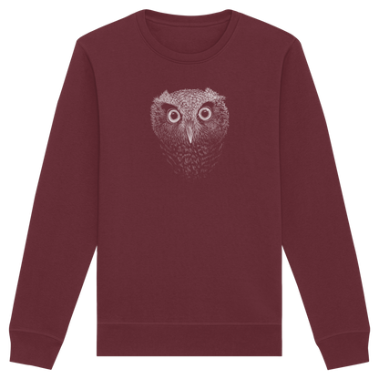 Eule Kritzelkunst Illustration - Organic Basic Unisex Sweatshirt