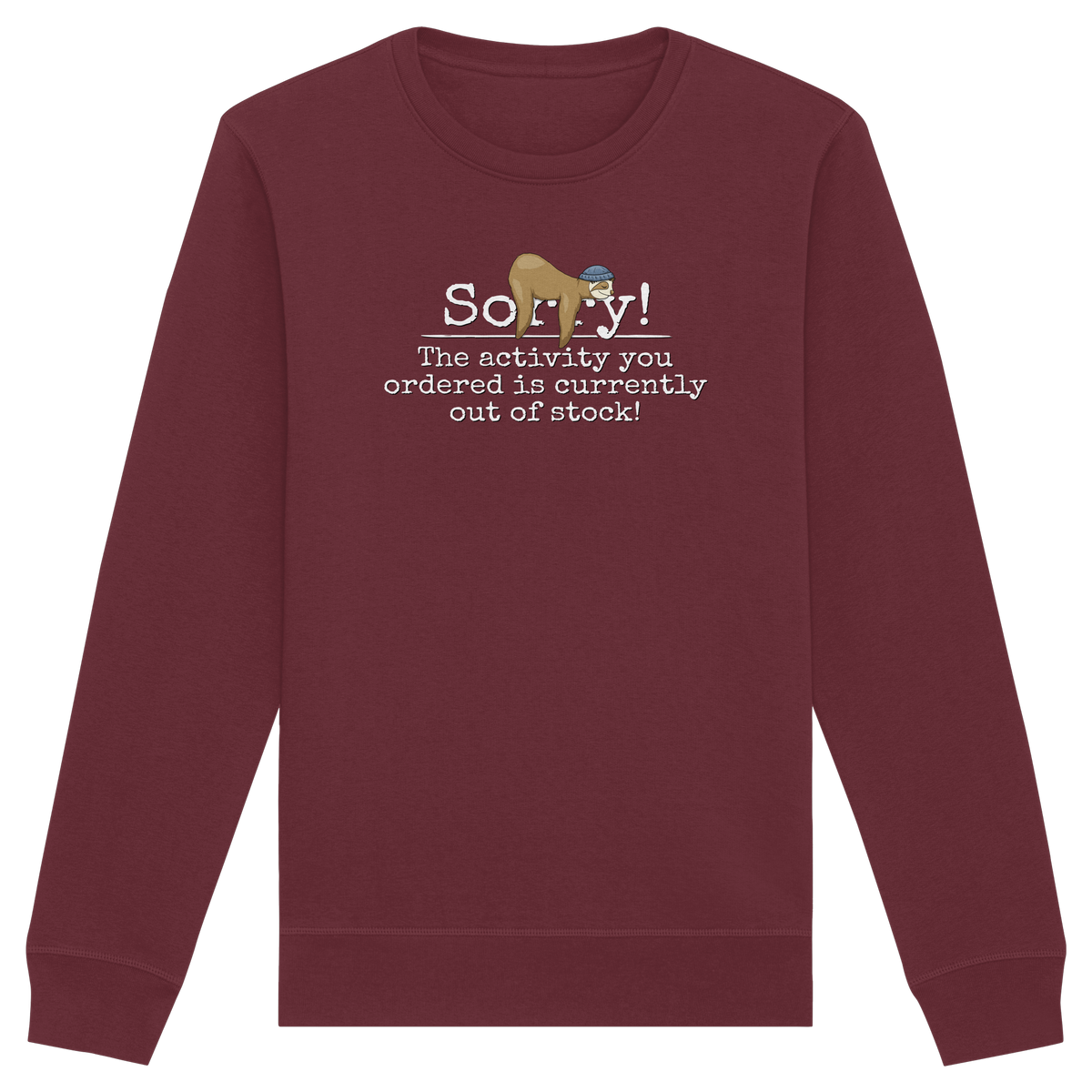 No-Activity Faultier - Organic Basic Unisex Sweatshirt