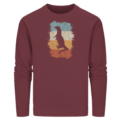 Retro Otter Fischotter Silhouette - Organic Basic Unisex Sweatshirt