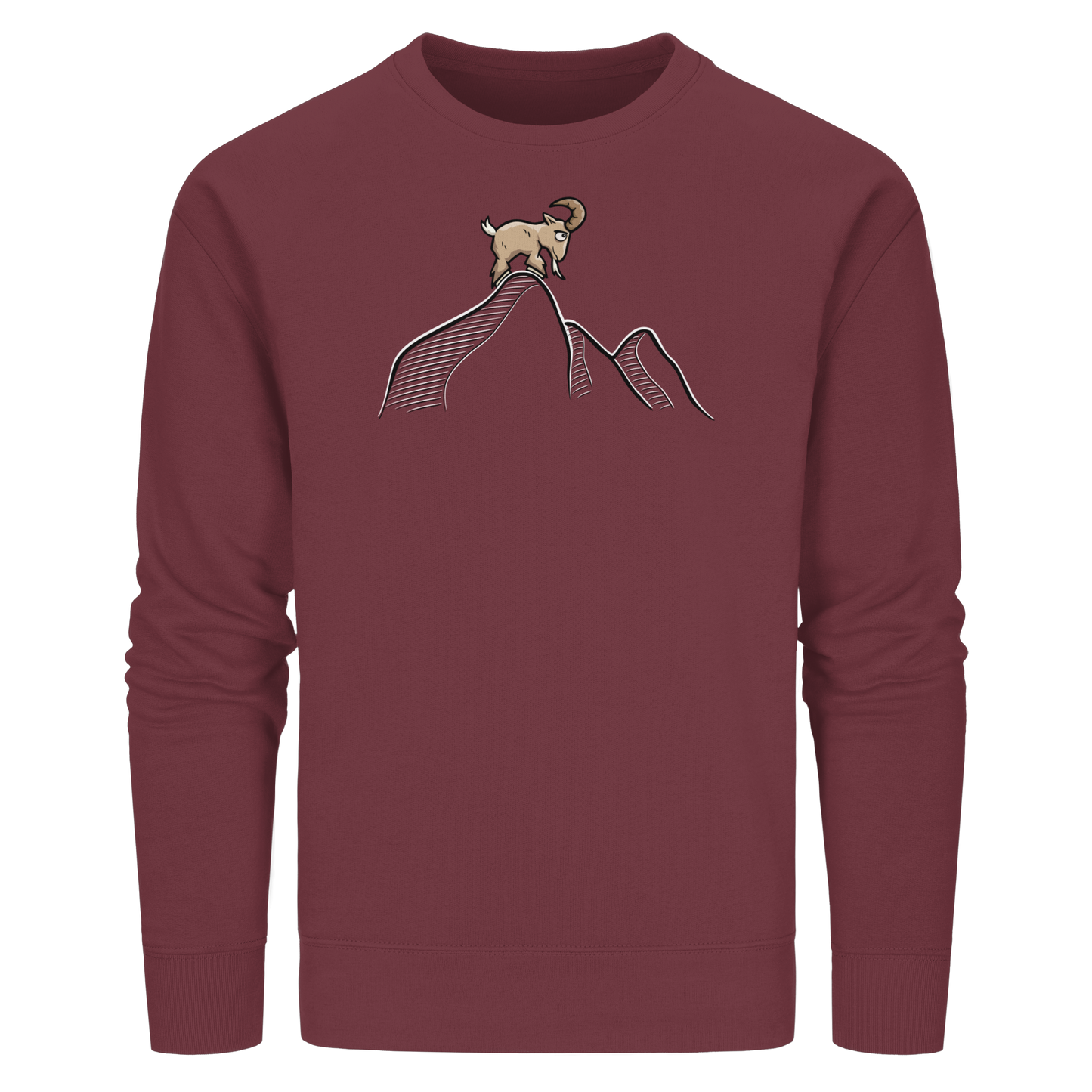Ziegenbock in den Bergen - Organic Basic Unisex Sweatshirt
