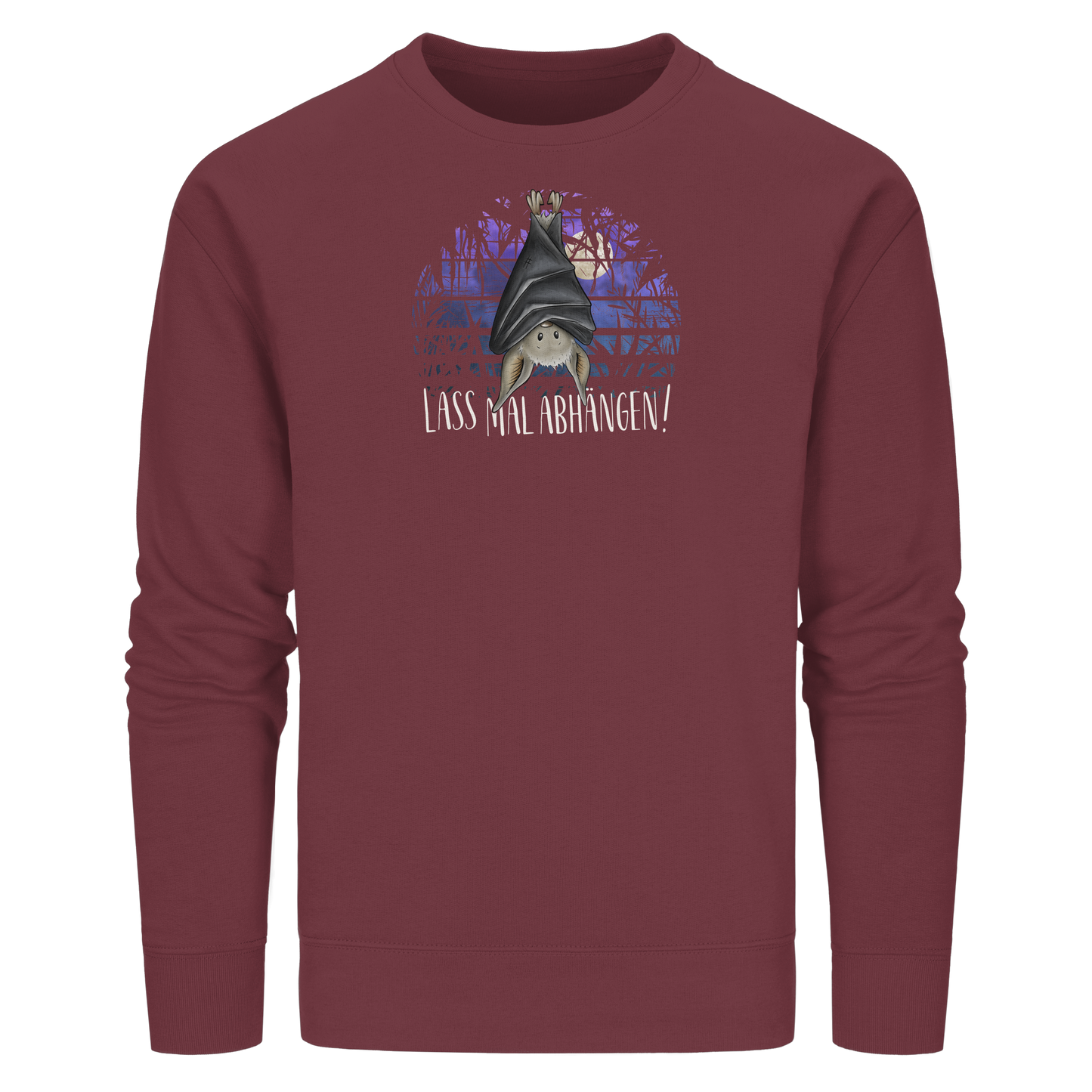Lass mal abhängen Fledermaus - Organic Basic Unisex Sweatshirt