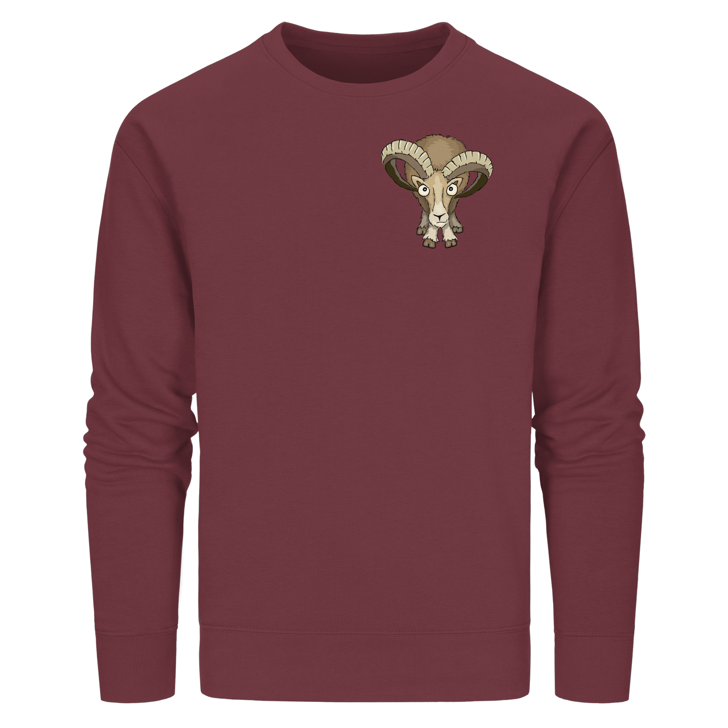 Bockiges Mufflon Widder Schafbock - Organic Basic Unisex Sweatshirt