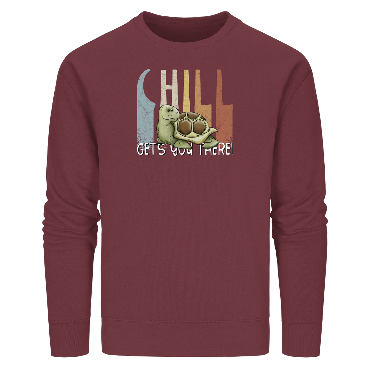 Gechillt gemütliche Schildkröte - Organic Basic Unisex Sweatshirt