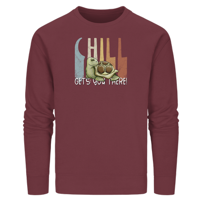 Gechillt gemütliche Schildkröte - Organic Basic Unisex Sweatshirt