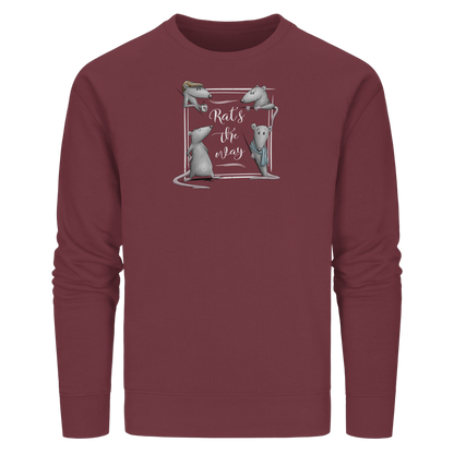 Rat’s The Way Kaffeehaus Ratten - Organic Basic Unisex Sweatshirt
