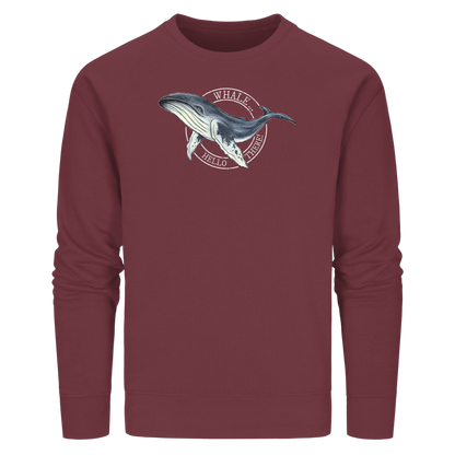 Whale, Hello There | Buckelwal - Organic Basic Unisex Sweatshirt