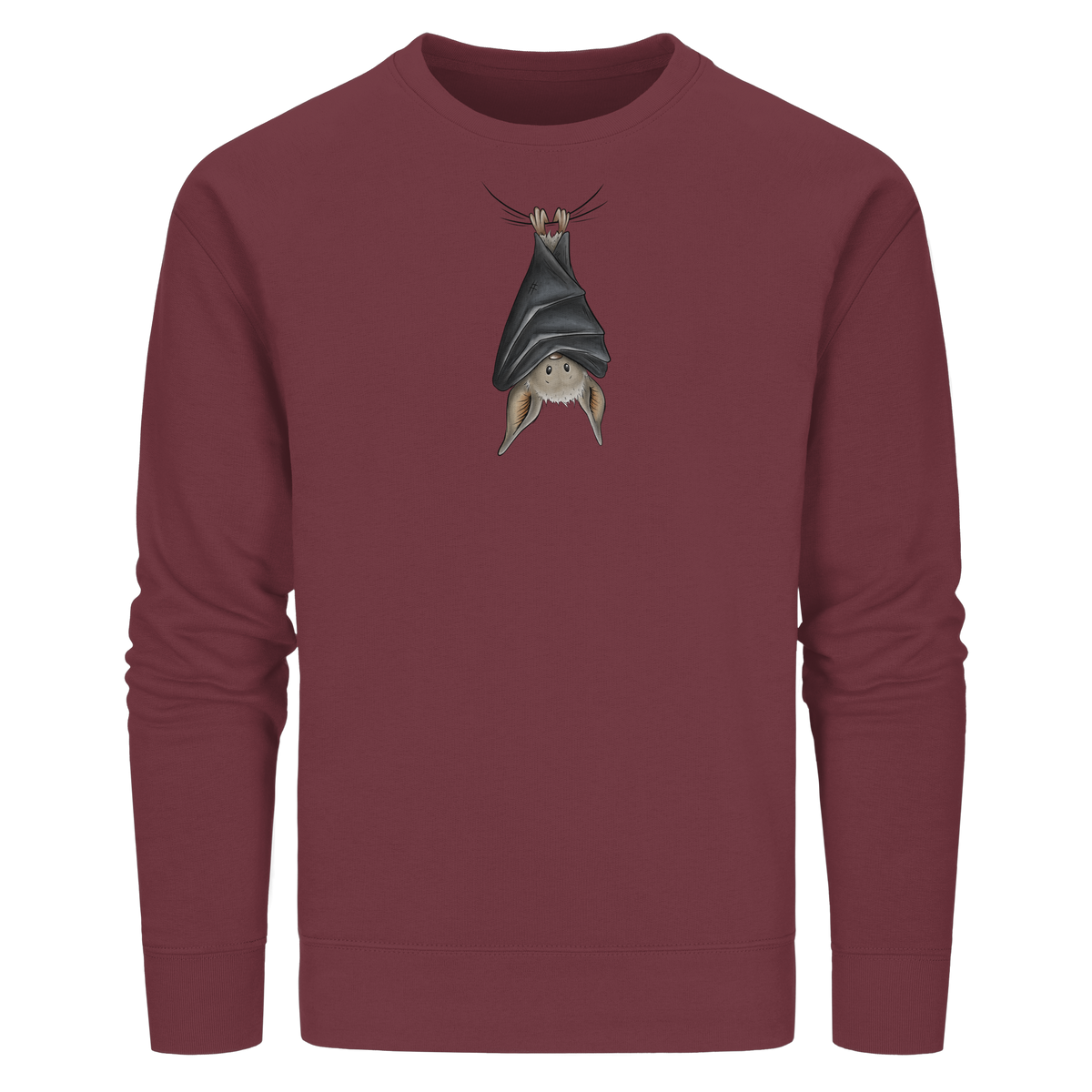 Lustig chillende Fledermaus - Organic Basic Unisex Sweatshirt
