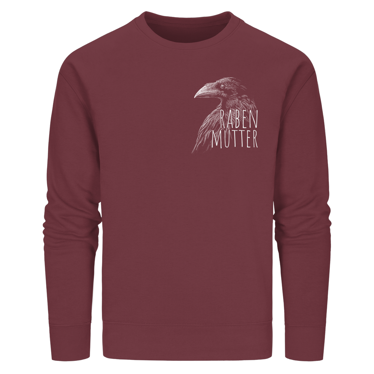 Rabenmutter schwarze Krähe Rabe - Organic Basic Unisex Sweatshirt