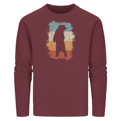 Retro Bären-Silhouette - Organic Basic Unisex Sweatshirt
