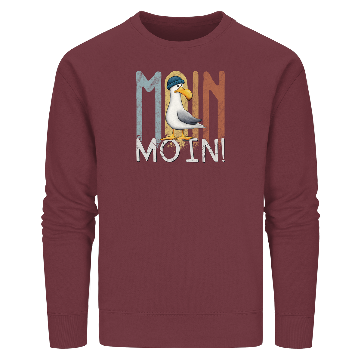 Moin Moin norddeutsche Möwe - Organic Basic Unisex Sweatshirt