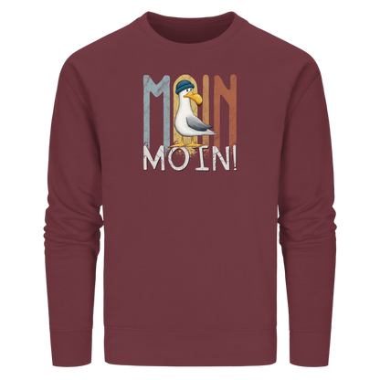 Moin Moin norddeutsche Möwe - Organic Basic Unisex Sweatshirt