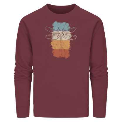 Retro Kunst Libelle | Vintage Dragonfly - Organic Basic Unisex Sweatshirt