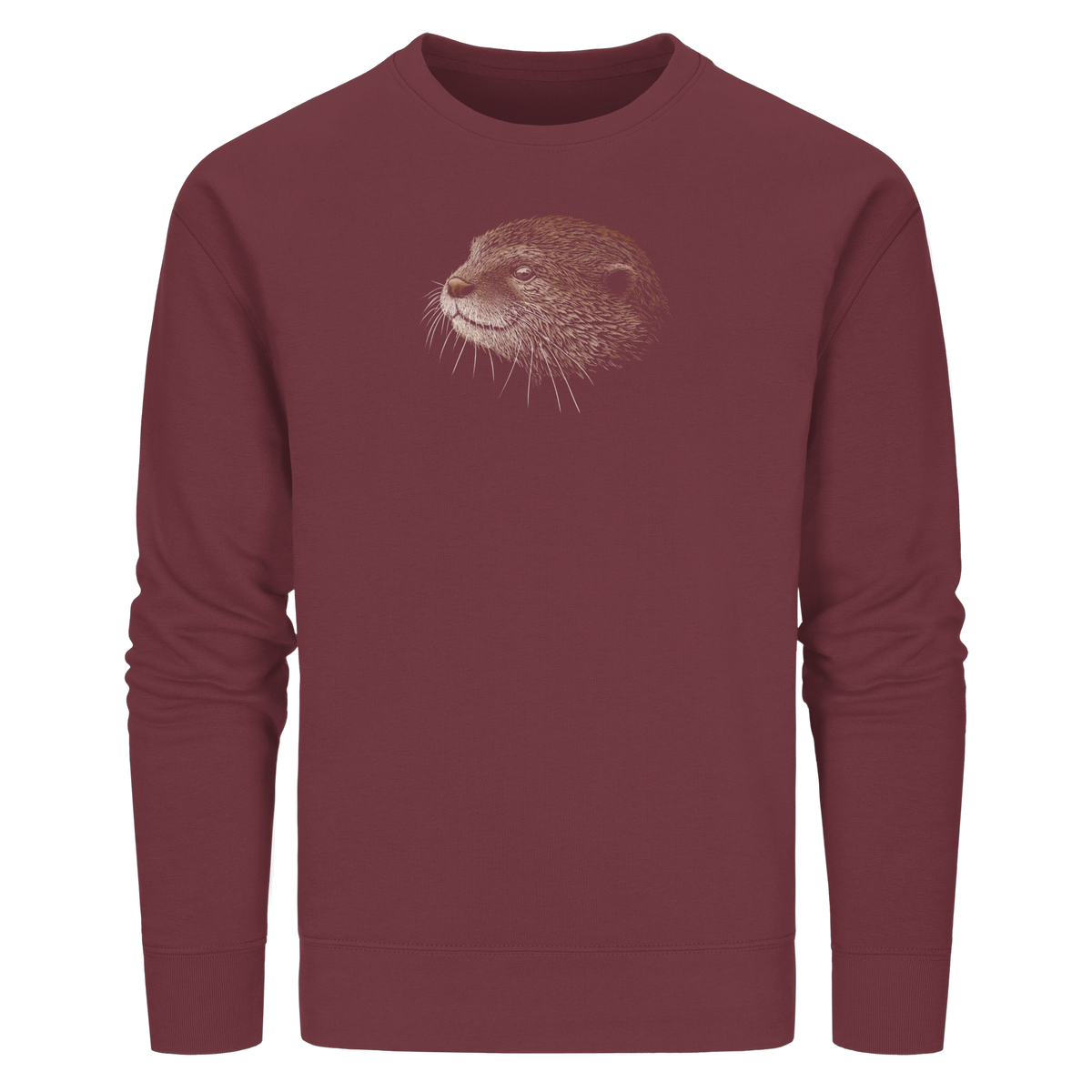 Otter Bleistift Zeichnung KritzelKunst - Organic Basic Unisex Sweatshirt