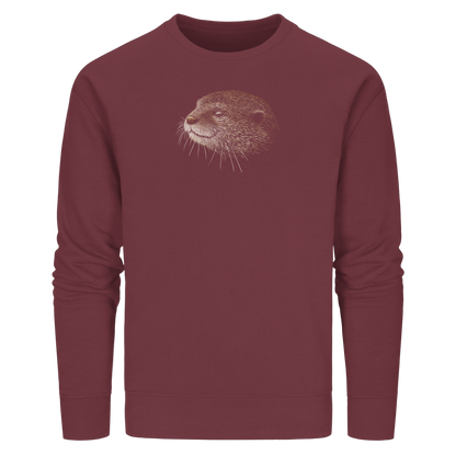 Otter Bleistift Zeichnung KritzelKunst - Organic Basic Unisex Sweatshirt