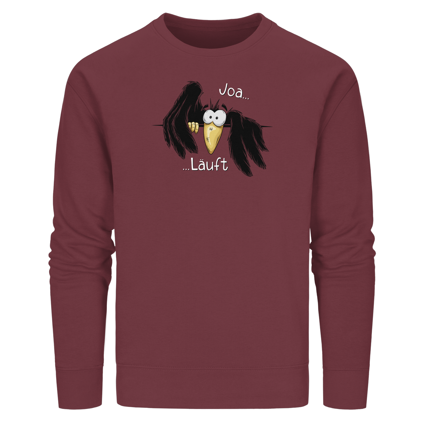 Joa Läuft Krähe gechillter Rabe - Organic Basic Unisex Sweatshirt