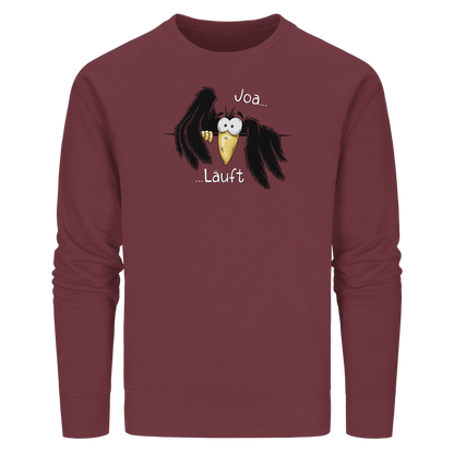 Joa Läuft Krähe gechillter Rabe - Organic Basic Unisex Sweatshirt