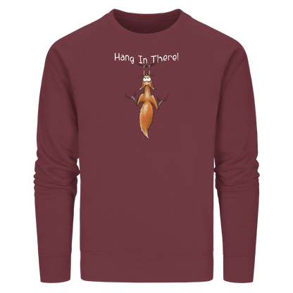 Hang In There | Lässiges Eichhörnchen - Organic Basic Unisex Sweatshirt