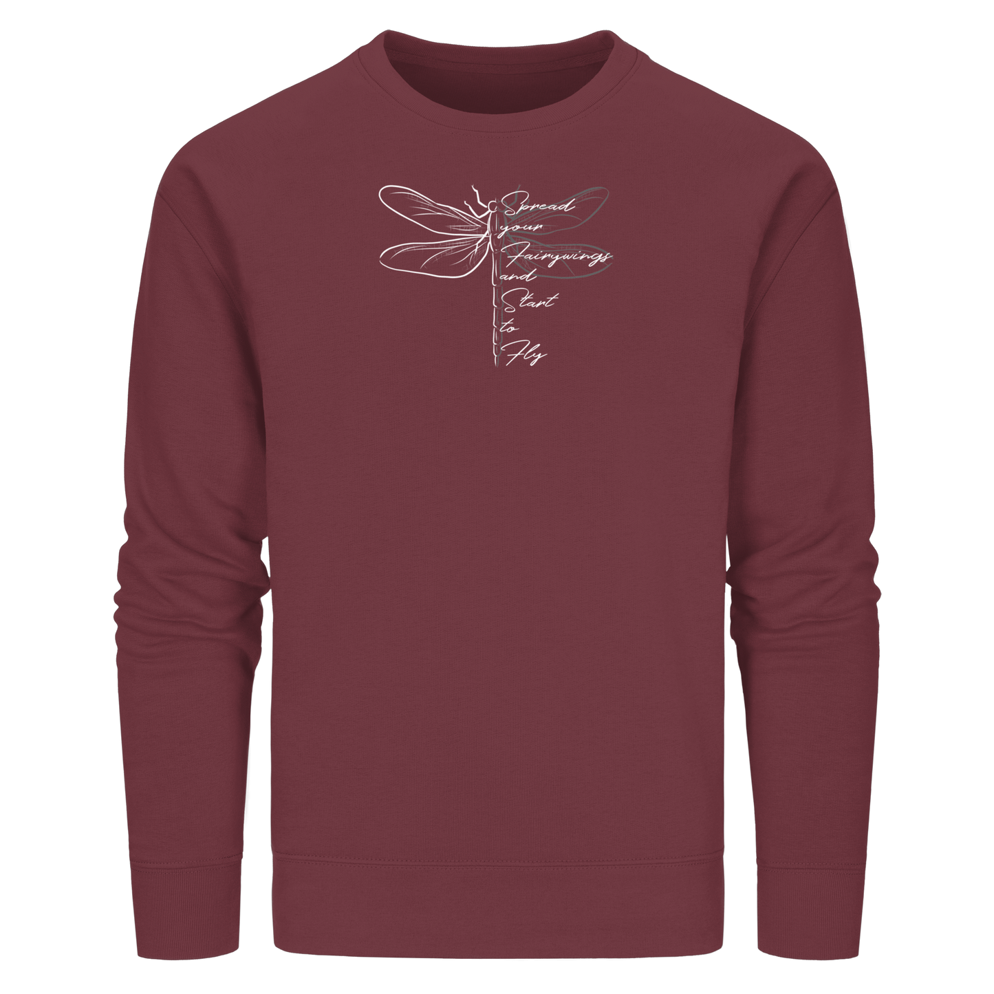 Breite die Flügel aus und flieg los | Libelle - Organic Basic Unisex Sweatshirt