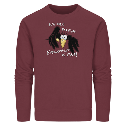 I’m Fine Rabe | Alles Gut Krähe - Organic Basic Unisex Sweatshirt