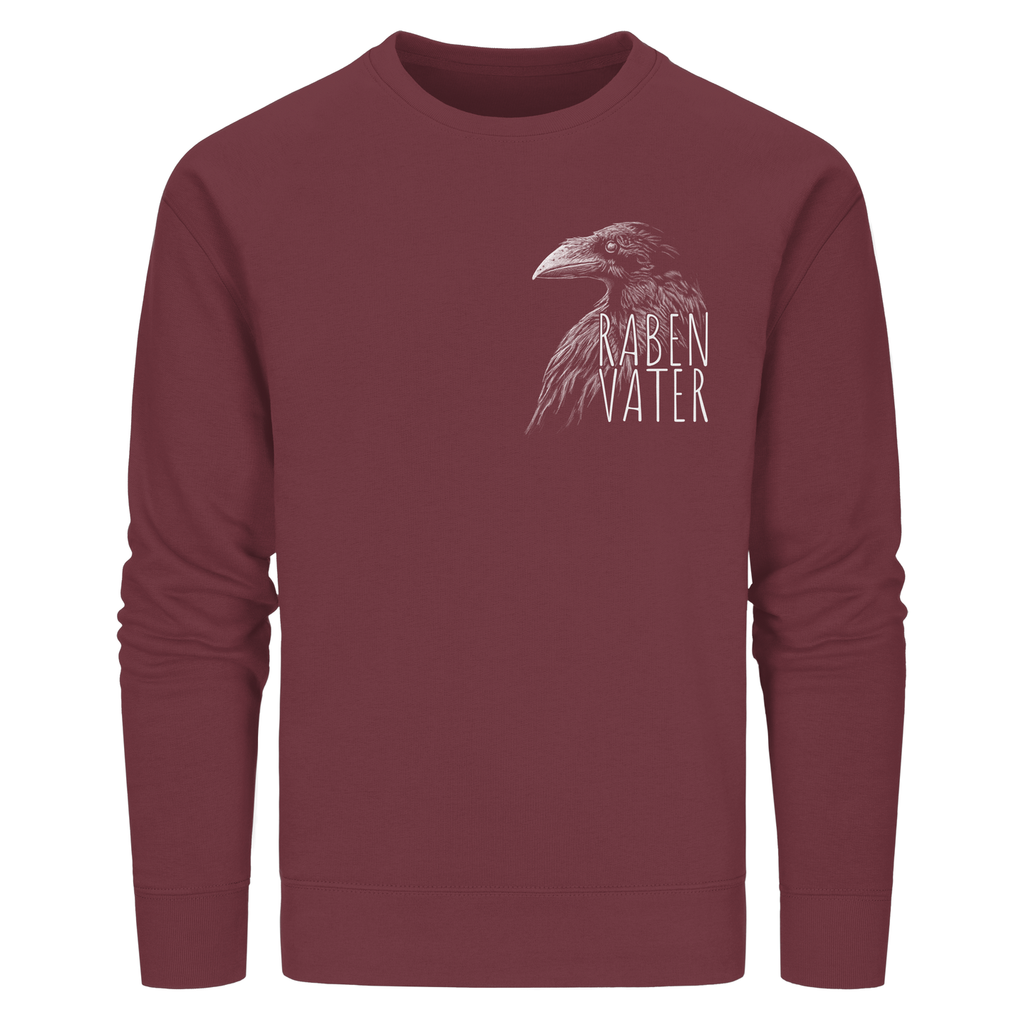 Rabenvater schwarzer Rabe Krähe - Organic Basic Unisex Sweatshirt