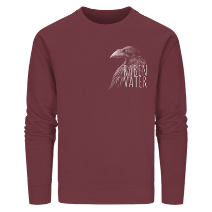 Rabenvater schwarzer Rabe Krähe - Organic Basic Unisex Sweatshirt