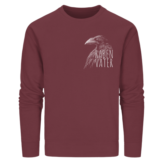 Rabenvater schwarzer Rabe Krähe - Organic Basic Unisex Sweatshirt
