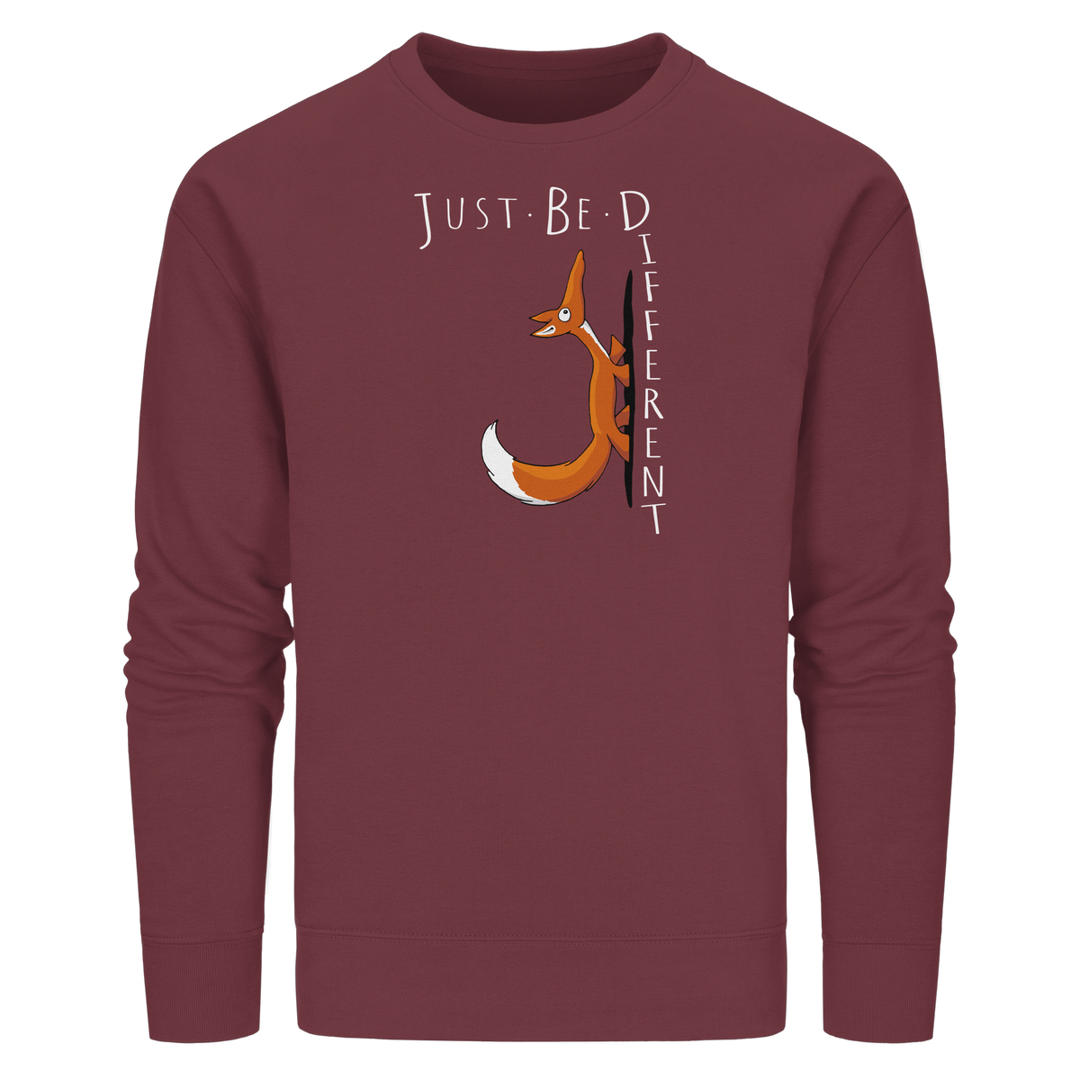 Just Be Different | Sei Anders, kleiner Fuchs - Organic Basic Unisex Sweatshirt