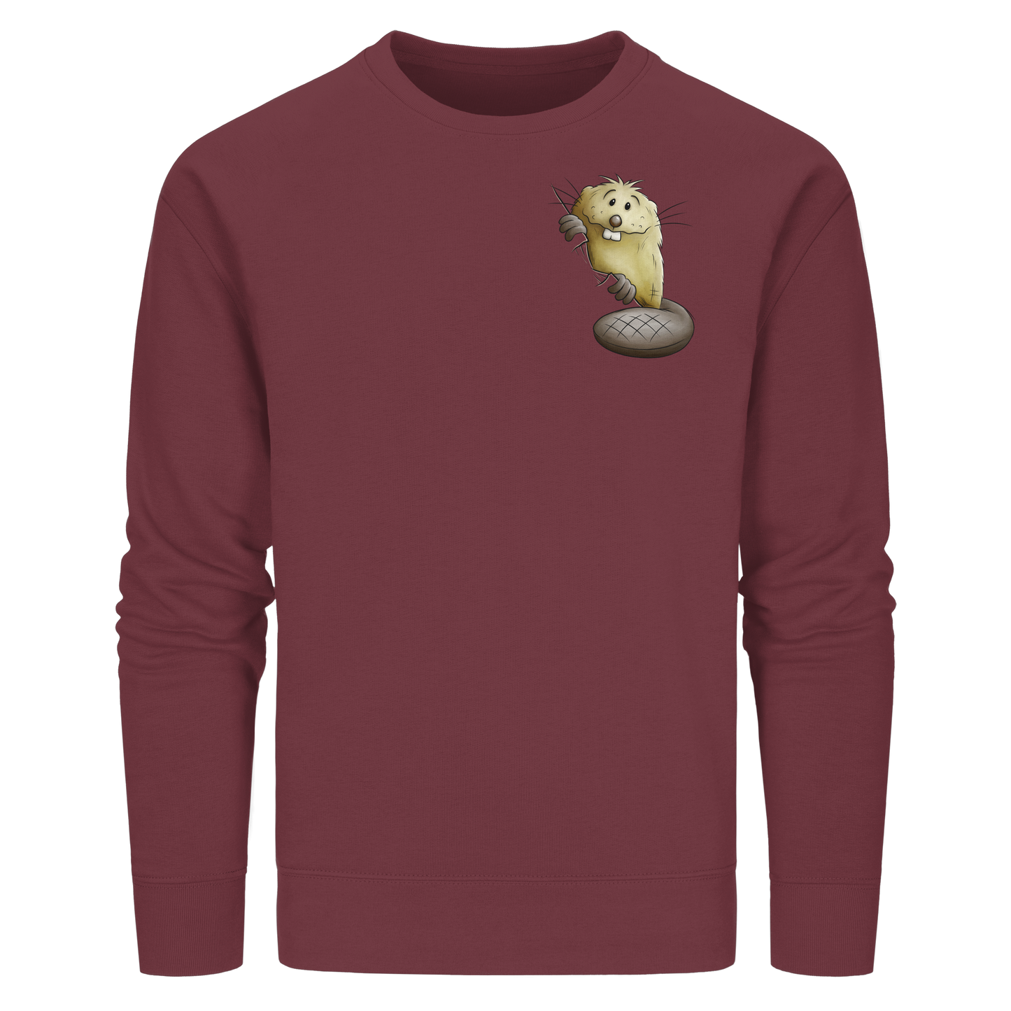 Lustiger frecher Biber - Organic Basic Unisex Sweatshirt