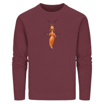 Rotes Eichhörnchen hängt ab - Organic Basic Unisex Sweatshirt