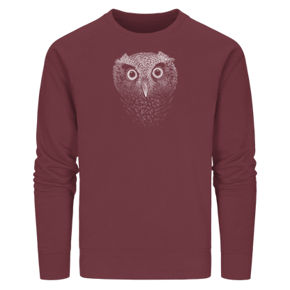 Eule Kritzelkunst Illustration - Organic Basic Unisex Sweatshirt