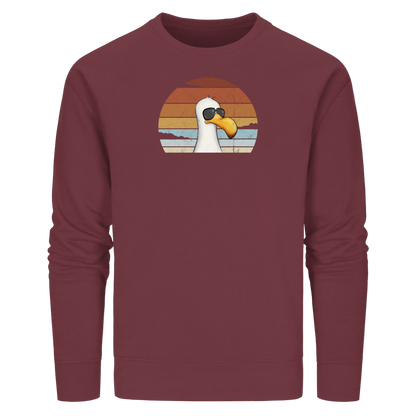 Cool lässige Retro Möwe - Organic Basic Unisex Sweatshirt