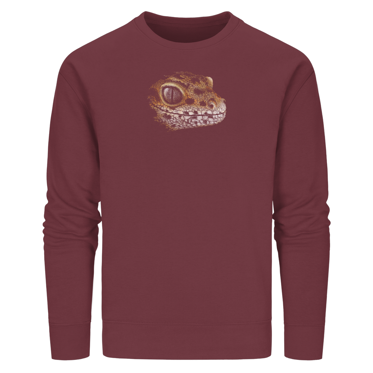 Leopard Gecko Skizze Kritzelkunst - Organic Basic Unisex Sweatshirt