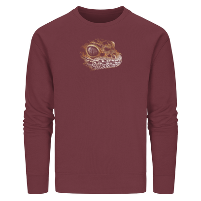 Leopard Gecko Skizze Kritzelkunst - Organic Basic Unisex Sweatshirt