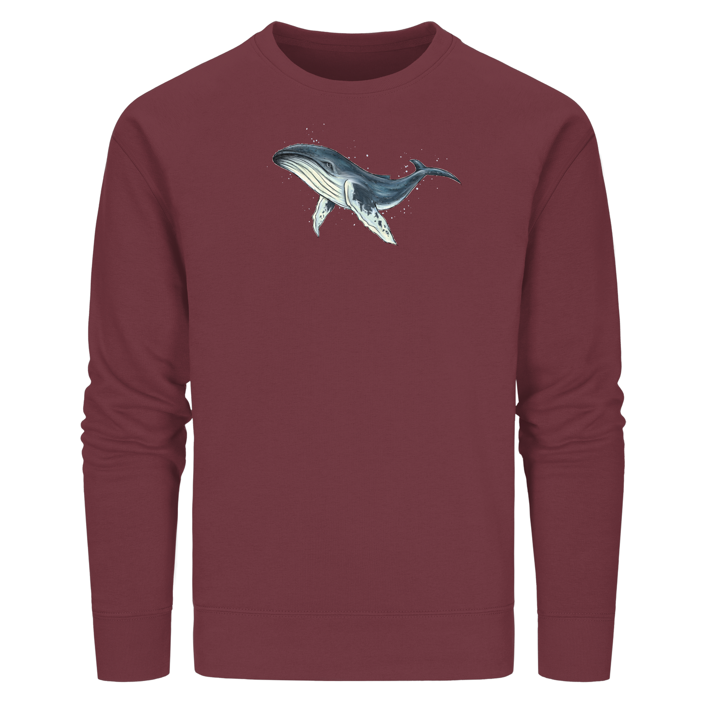 Tiefsee Ozean-Riese Buckelwal - Organic Basic Unisex Sweatshirt