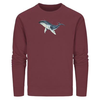 Tiefsee Ozean-Riese Buckelwal - Organic Basic Unisex Sweatshirt