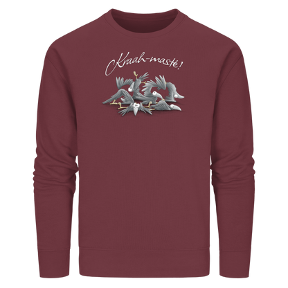 Kraah-masté! Yoga Raben Krähen - Organic Basic Unisex Sweatshirt