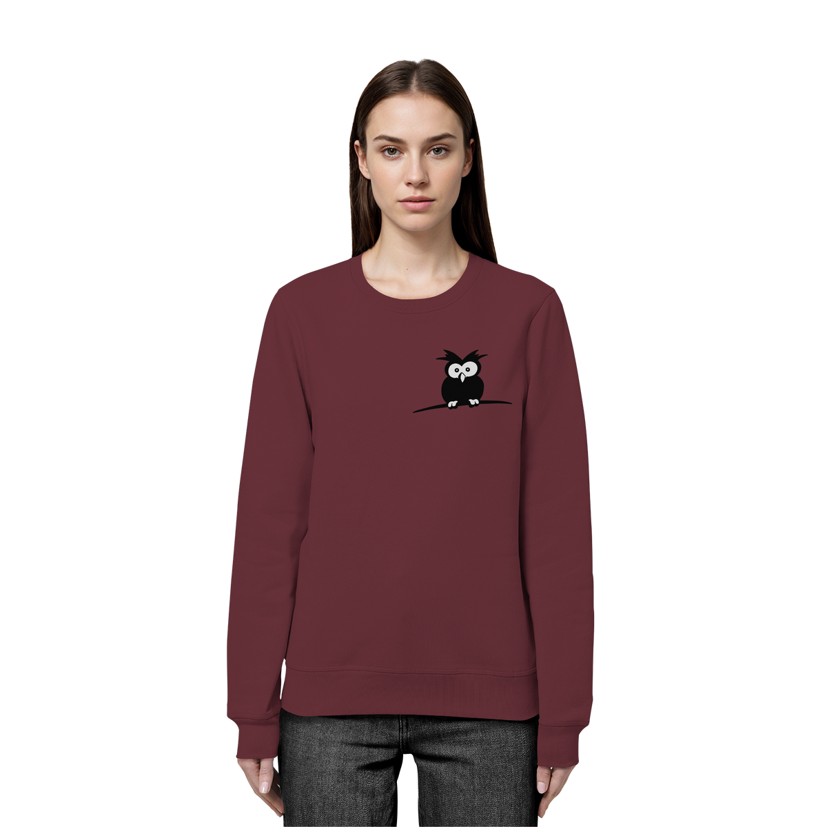 Kleine struppige Eule - Organic Basic Unisex Sweatshirt