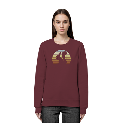 Retro Eichhörnchen Silhouette - Organic Basic Unisex Sweatshirt