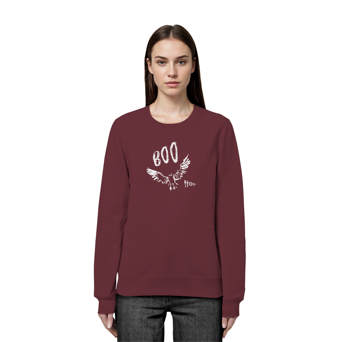 Boo Hoo! Fliegende Eule  - Organic Basic Unisex Sweatshirt