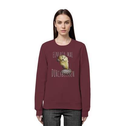 Einfach mal Durchbeissen Biber - Organic Basic Unisex Sweatshirt
