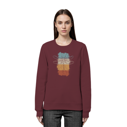 Retro Kunst Libelle | Vintage Dragonfly - Organic Basic Unisex Sweatshirt